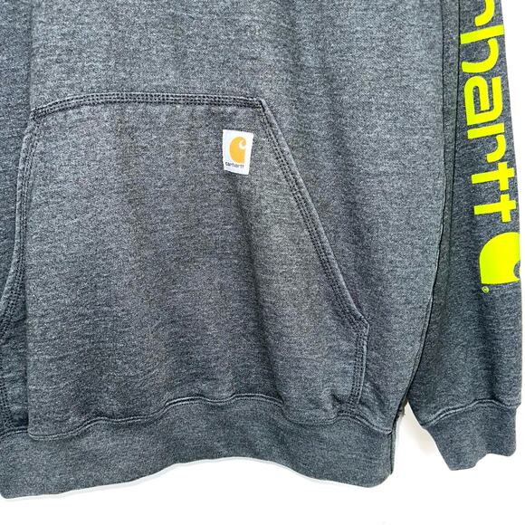 Carhartt Loose Fit Midweight Logo Sleeve K288 Graphic Hoodie Size Small - Picture 3 of 13